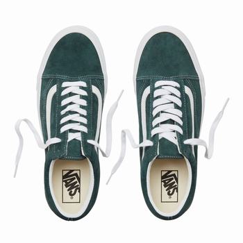 Damske Tenisky Vans Suede Old Skool Tmavo/Biele VA84PYFWR